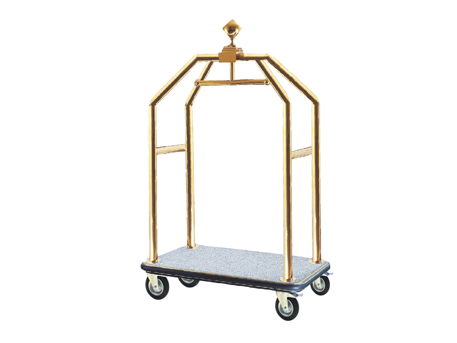 EM 212 Garment Luggage Trolley Brass