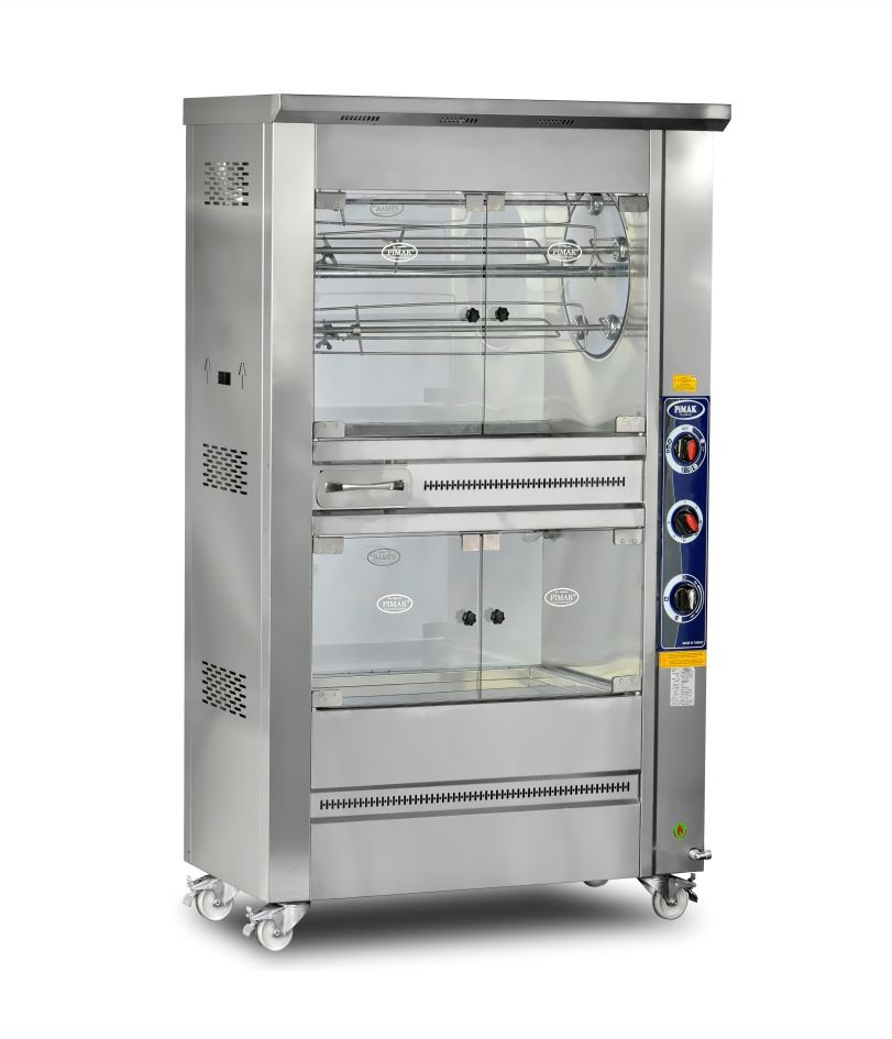 M007-E Electric Double Deck Drum Chicken Machine
