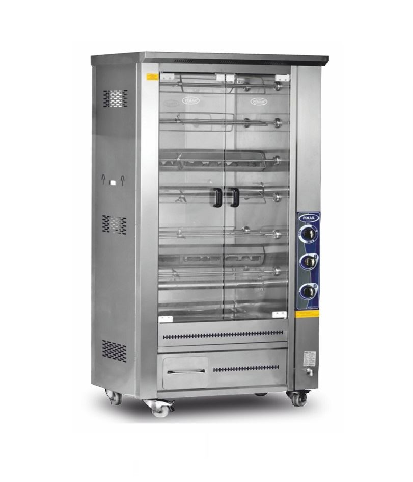PI4/M011B Gas Double Showcase Chicken Machine with Lavash Stone