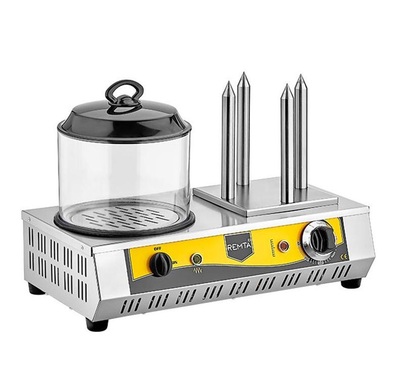 Remta KZ01 Hot Dog Machine, 4-Piles, Electric