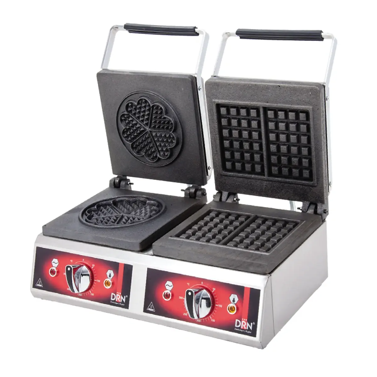 WAFFLE MAKER - DOUBLE CLOVER&SQUARE - ELECTRIC