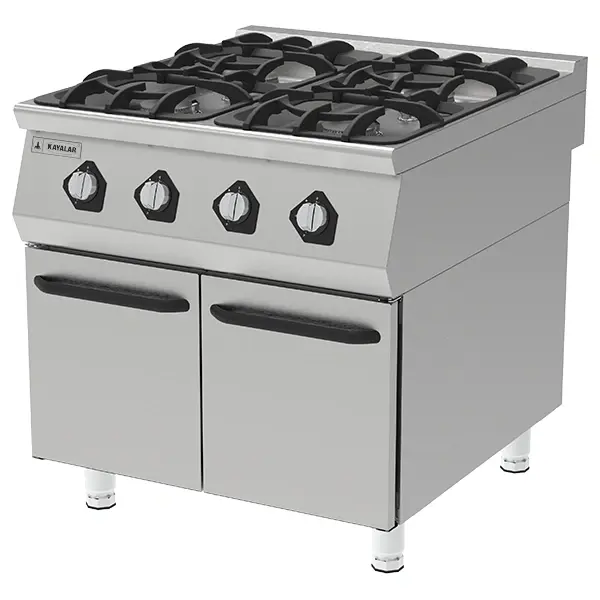 COOKER WITH CUPBOARD WITH GAS