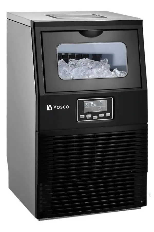 Vosco Ice Maker 23 Kg/Day Cube Ice Black