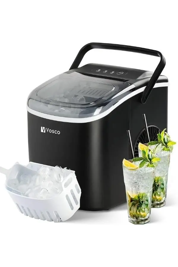 Vosco Eko Countertop Ice Maker 12 Kg Black
