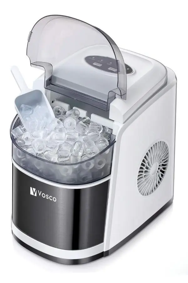"Vosco Countertop Ice Maker 12 Kg Gray"
